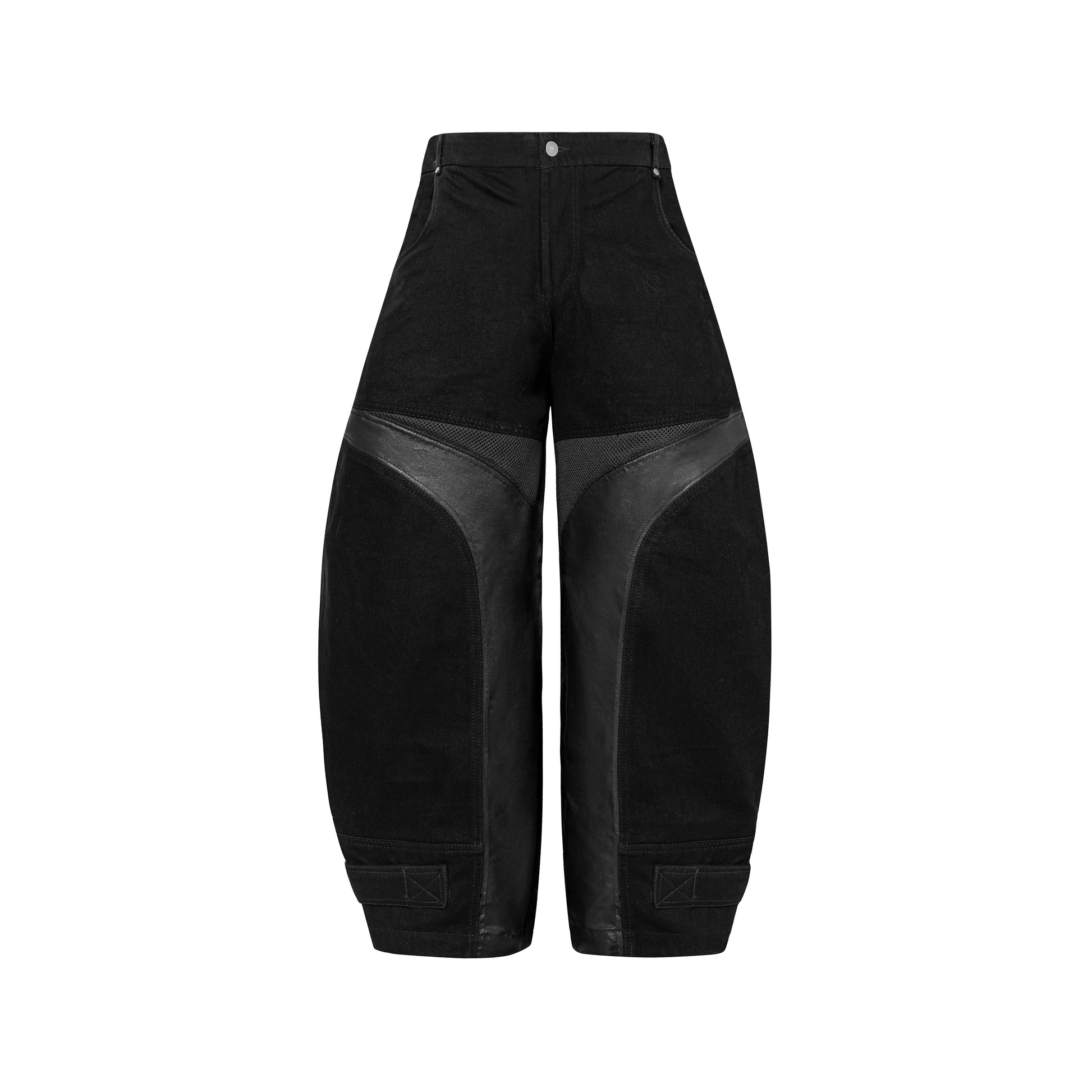 RACER MATTE BLACK JEANS